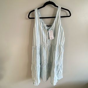 NWT- Pin Striped tank top dress